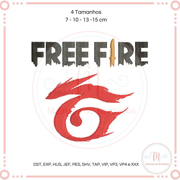 Matriz Bordado Free Fire Garena