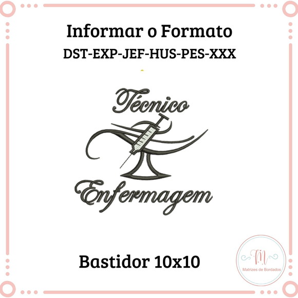 Matriz Bordado Técnico em Enfermagem