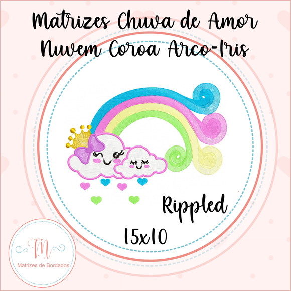 Matriz de Bordado - Chuva de Amor Rippled