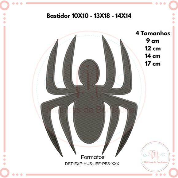 Matriz de Bordado Aranha (homem-aranha)