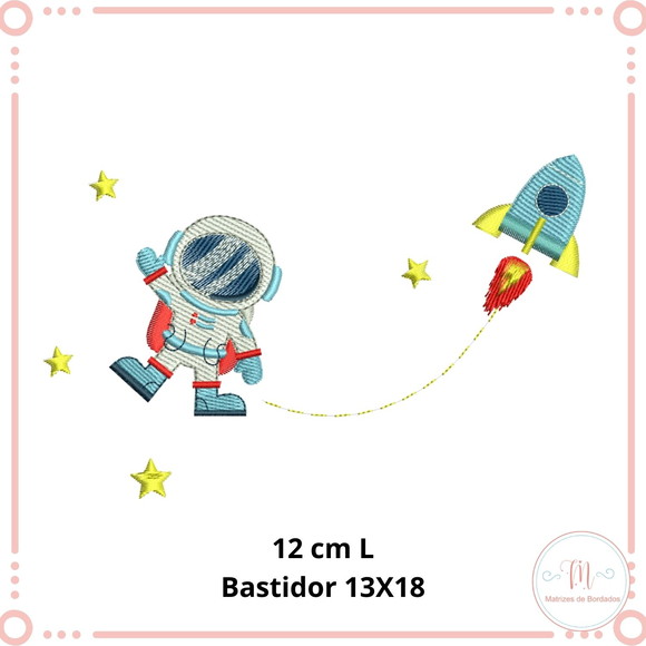 Matriz de Bordado Astrounauta