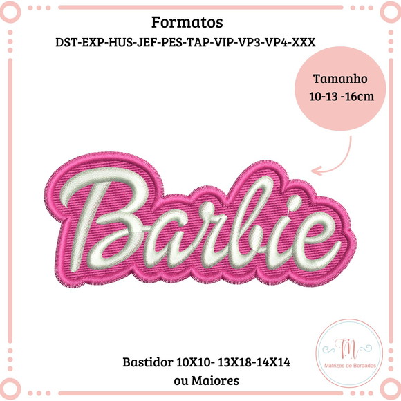 Matriz de Bordado Barbie (logo)