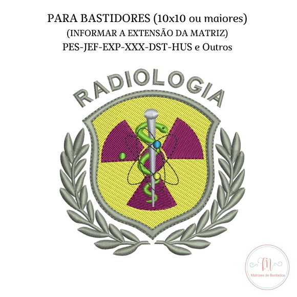 Matriz de Bordado Brasão Radiologia