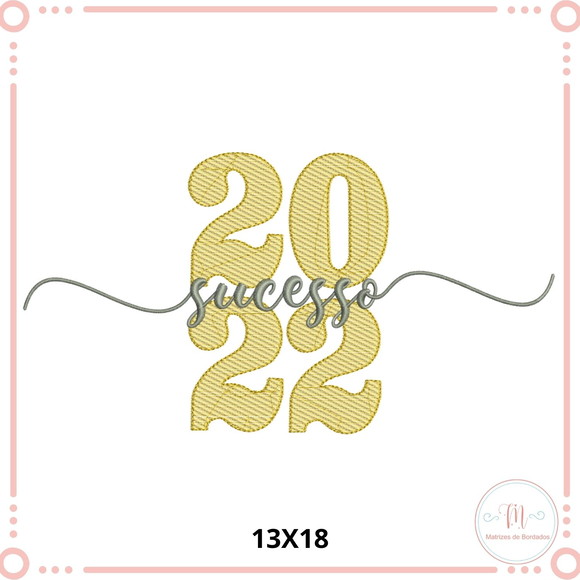 Matriz de Bordado Coleção Feliz 2022 - Imagem 3
