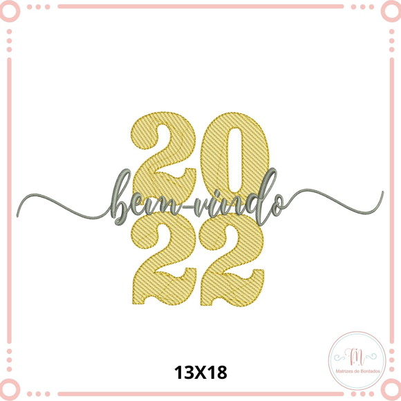 Matriz de Bordado Coleção Feliz 2022 - Imagem 2