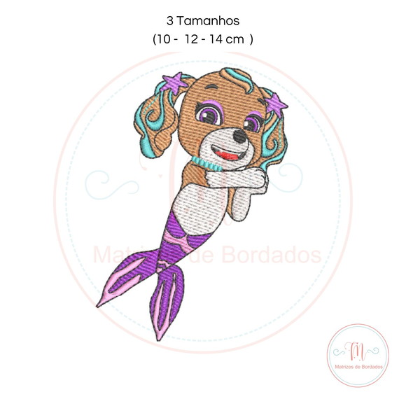 Matriz de Bordado Coral Patrulha Canina