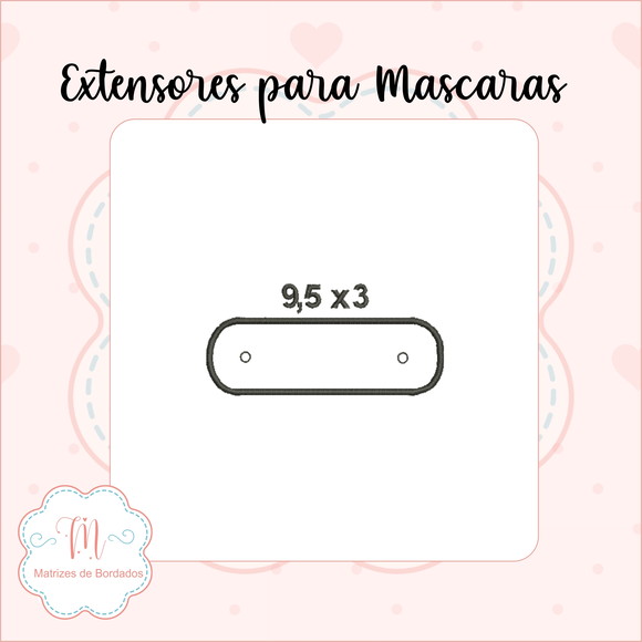 Matriz de Bordado Extensores para Máscaras (Aplicado) - Imagem 4