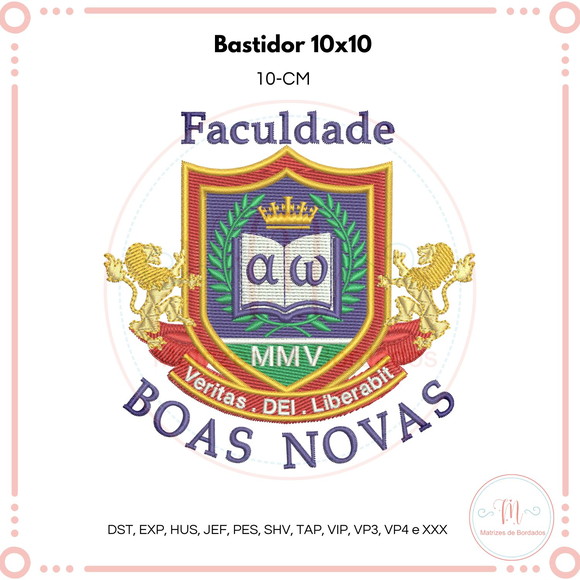 Matriz de Bordado Faculdade Boas Novas