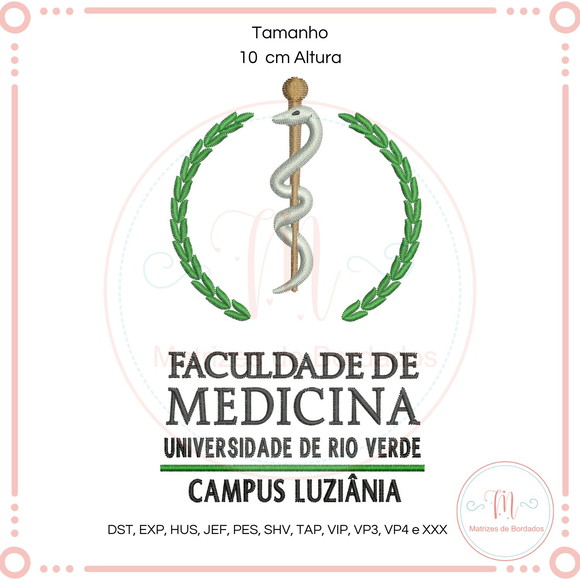 Matriz de Bordado Faculdade Medicina Unirv (campus Luziânia)