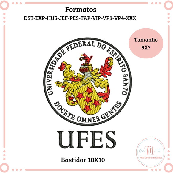 Matriz de Bordado Faculdade Ufes