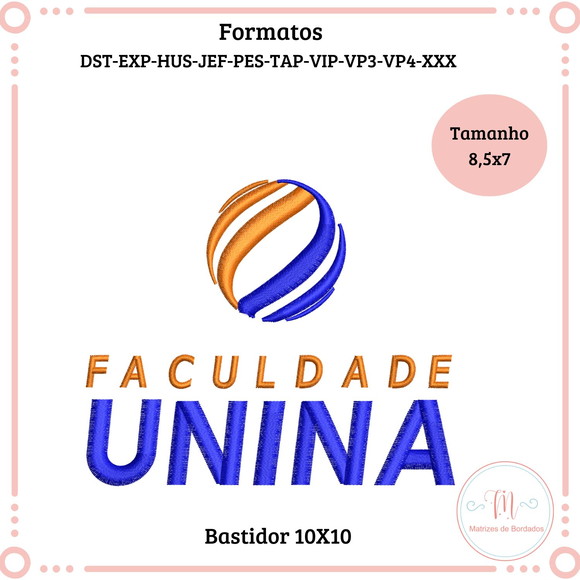 Matriz de Bordado Faculdade Unina