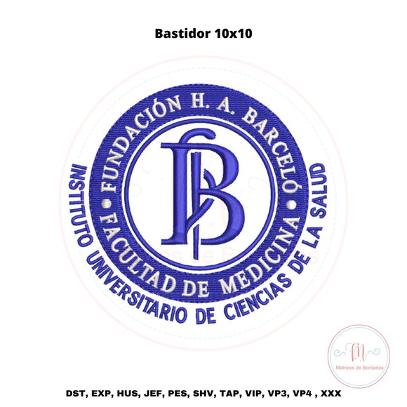 Matriz de Bordado Facultad em Medicina Fundación H. A. Barce