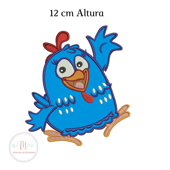 Matriz De Bordado Galinha Pintadinha (aplique) - Imagem 2