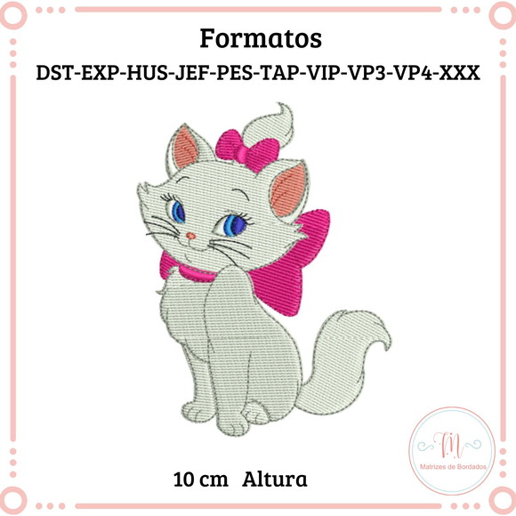 Matriz de Bordado Gata Marie