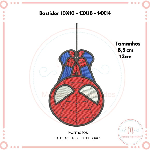 Matriz de Bordado Homem-aranha (cute)