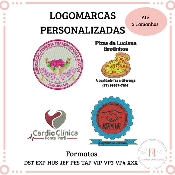 Matriz de Bordado Logomarcas- Empresas (personalizado) 1