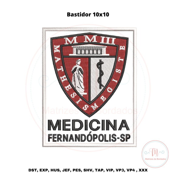 Matriz de Bordado Medicina Fernandópolis Sp