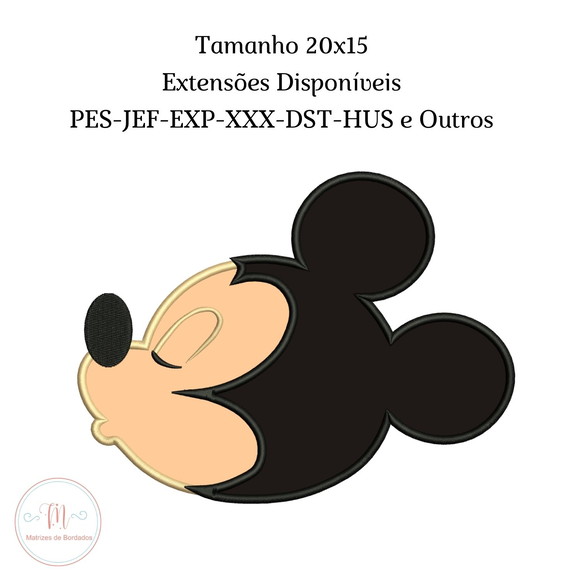 Matriz de Bordado Mickey e Minnie - Imagem 3