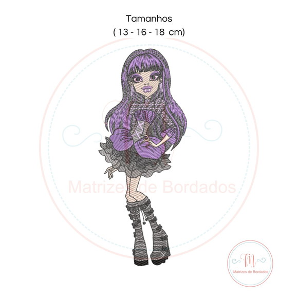 Matriz de Bordado Monster High Ellisabat