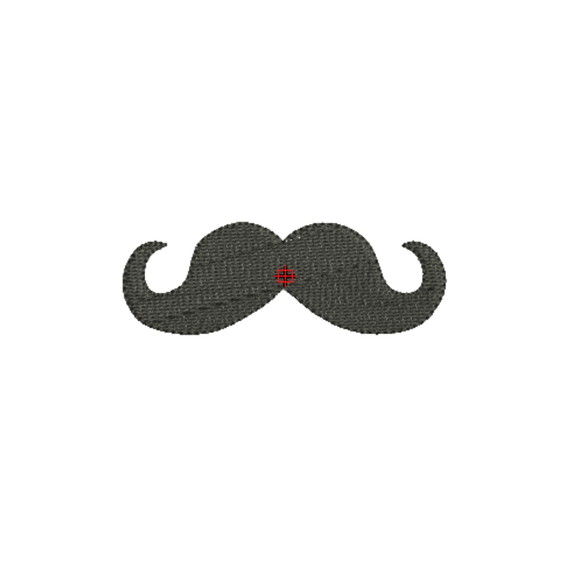 Matriz de Bordado para Máscara Bigode