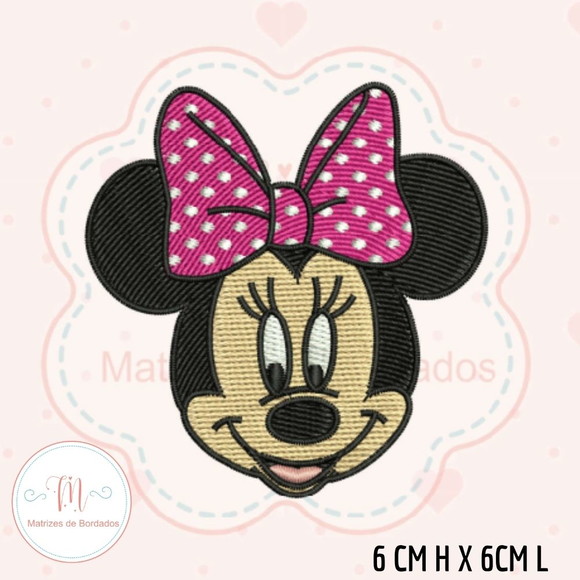 Matriz de Bordado Rosto Minnie