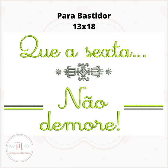 Matriz de Bordado Semaninha- Que a Semana Seja ... - Imagem 3