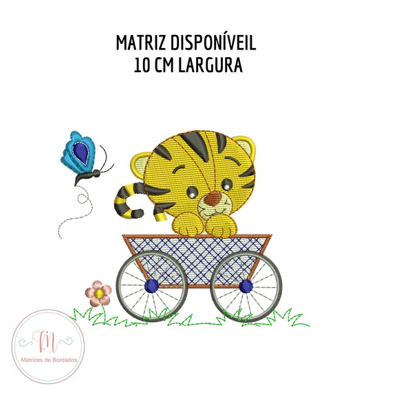 Matriz de Bordado Trem Safari Separados - Imagem 4