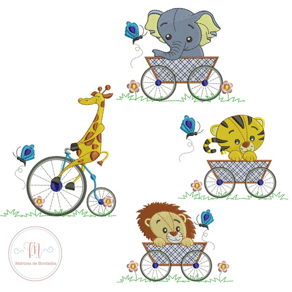Matriz de Bordado Trem Safari Separados - Imagem 5