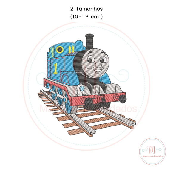 Matriz de Bordado Trem Thomas e Seus Amigos