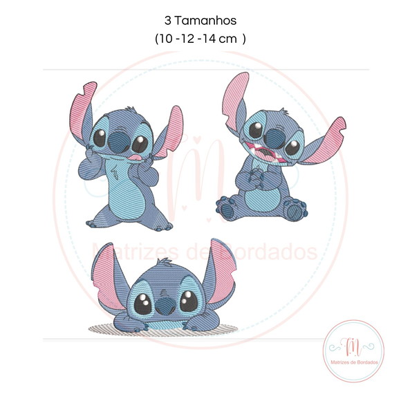 Matriz de Bordado Trio Stitch