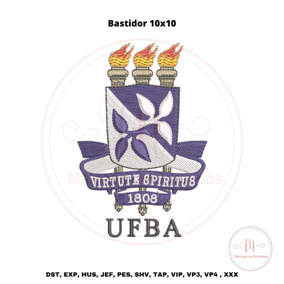 Matriz de Bordado Universidade Federal da Bahia (ufba)