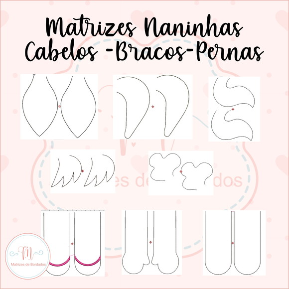 Matrizes de Bordado - Coleção Bonecas (o) Naninhas - Imagem 4