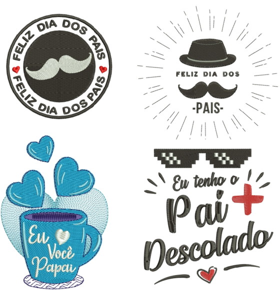 Matrizes de Bordado - Coleção Dia dos Pais - Imagem 2