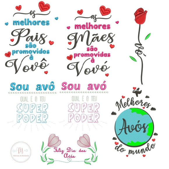 Matrizes de Bordado - Dia dos Avós - Imagem 3