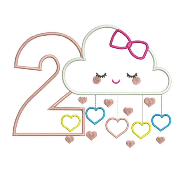 Matrizes de Bordado - Mesversário da Chuva de Amor - Imagem 3