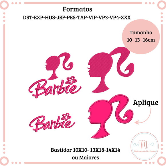 Matrizes de Bordado Barbie (logo)