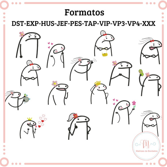 Matrizes de Bordado Florks Mulher/ Mães