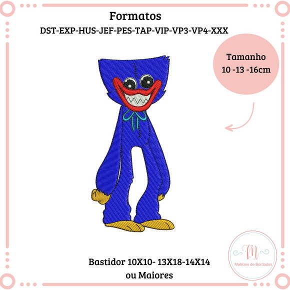 Matrizes de Bordado Huggy Wuggy e Kissy Missy (2 Arquivos) - Imagem 2