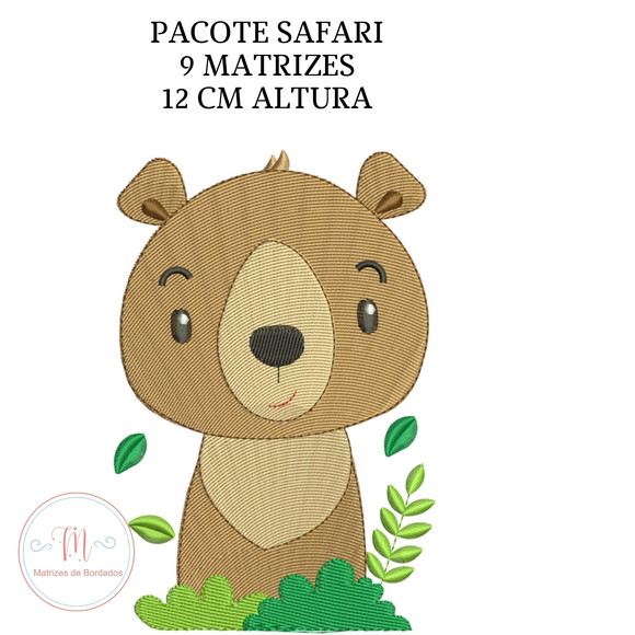 Matrizes de Bordados - Coleção Safari com 9 Animais - Imagem 2