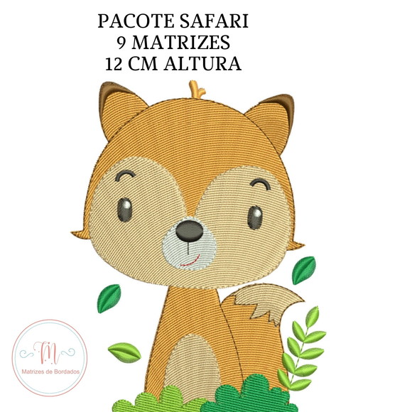 Matrizes de Bordados - Coleção Safari com 9 Animais - Imagem 3