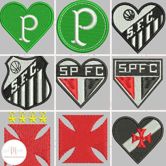 Matrizes de Bordados - Mini Matrizes de Times de Futebol - Imagem 4