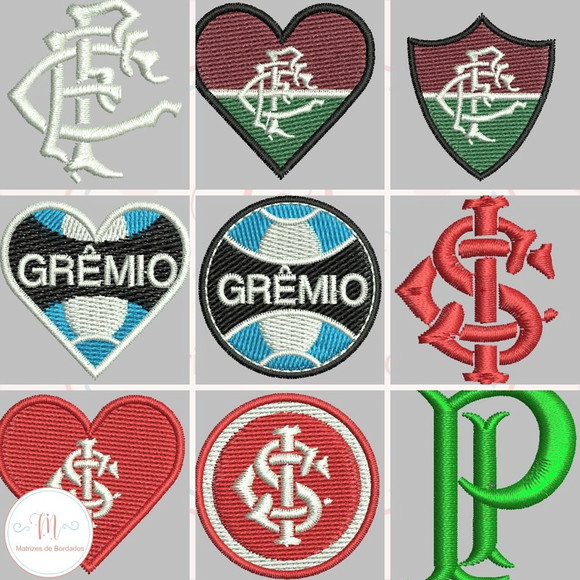Matrizes de Bordados - Mini Matrizes de Times de Futebol - Imagem 3