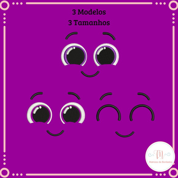Matrizes de Bordados Bolofofos (rosto) - Imagem 5