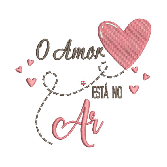 Matrizes de Bordados Frases O Amor é... - Imagem 3