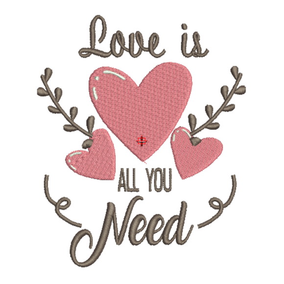 Matrizes de Bordados Love is ... - Imagem 2