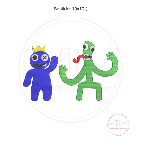 Matrizes de Bordados Roblox Rainbow Friends (separados)