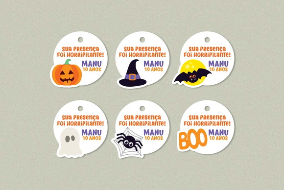 Tag de Agradecimento Halloween