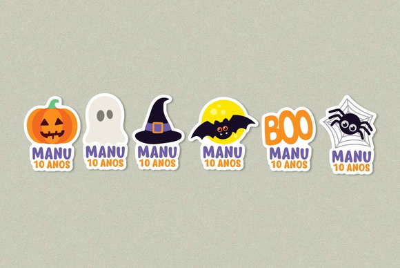 Tag Halloween para Tubete