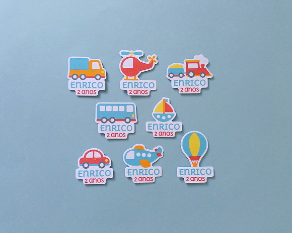 Tag Meios de Transporte para Tubete