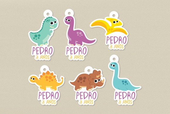 Tag para Lembrancinha Dinossauro